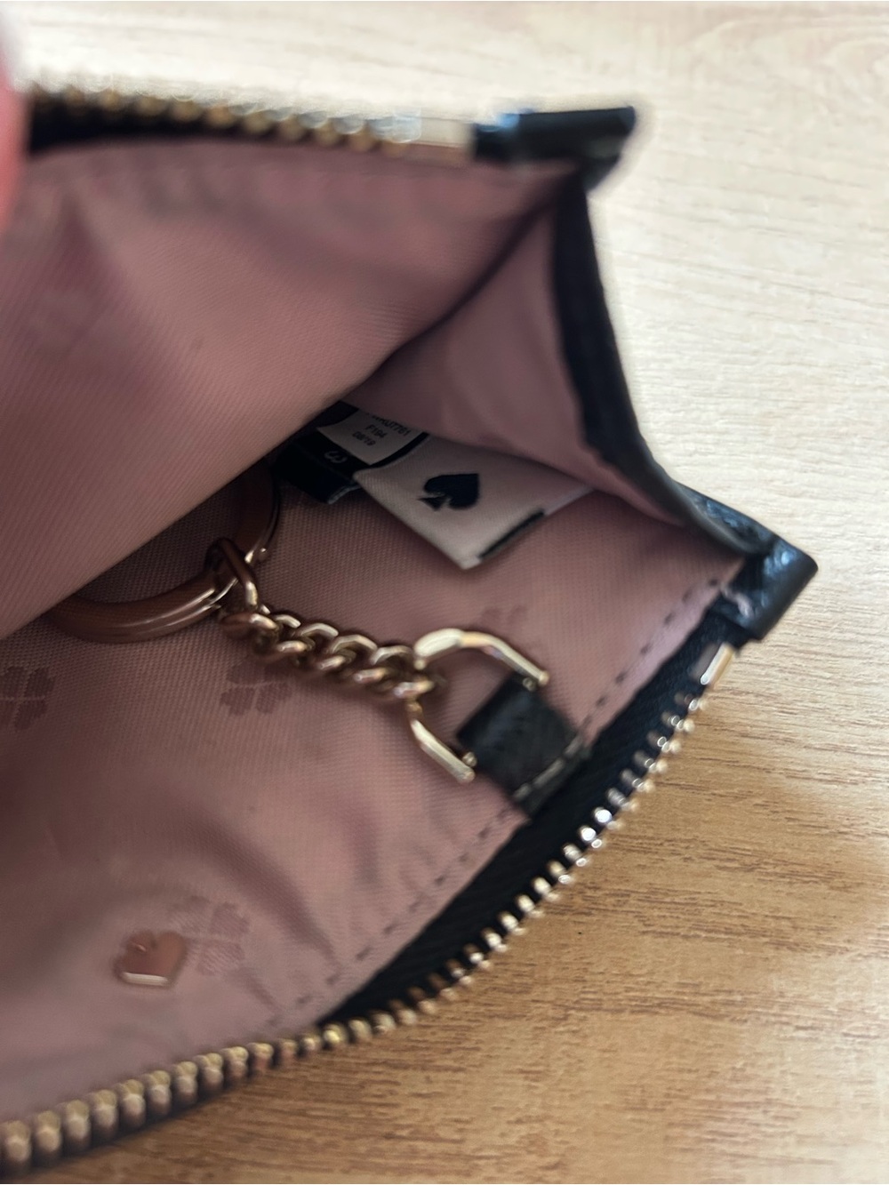 Kate Spade New York Spencer Card Case Wristlet in Black Saffiano Leather - Picture 6 of 6